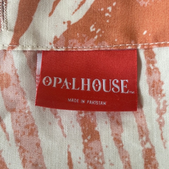 Opalhouse Floral Tropical Shower Curtain Boho Bath Orange Pink - Picture 4 of 5